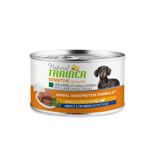 NATURAL TRAINER SENSITIVE UMIDO SMALL & TOY ADULT AGNELLO GR 150