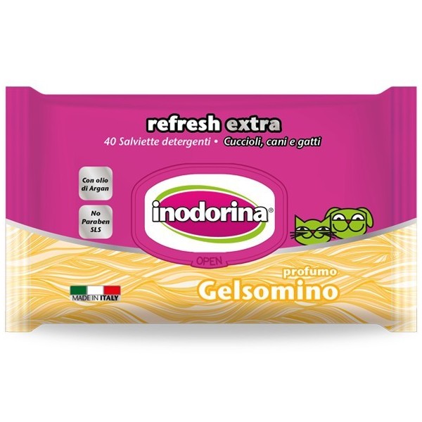 SALVIETTE DETERGENTI REFRESH EXTRA INODORINA 40PZ GELSOMINO