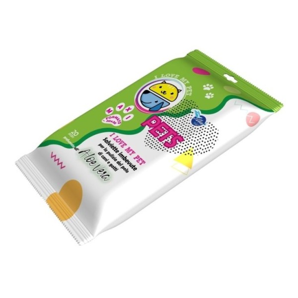 SALVIETTE A+CURE I LOVE MY PET POP-UP CONFEZIONE DA 20PZ