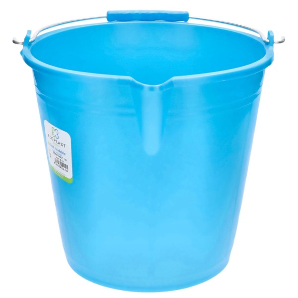 Secchio in plastica blu con becco da 10lt